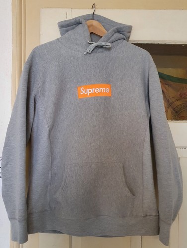 Supreme box logo - supreme, grau