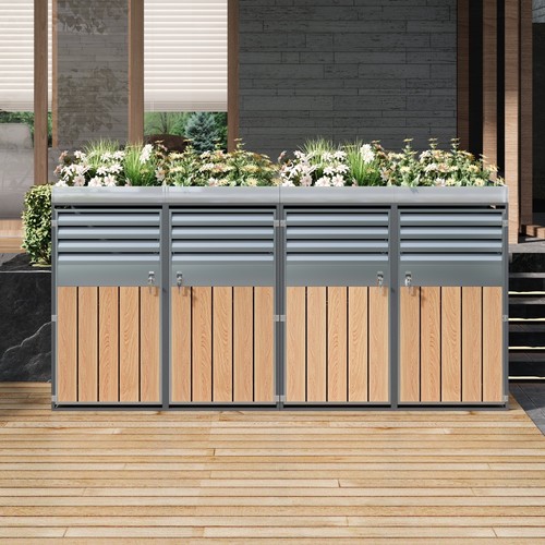Mülltonnenbox 4er 240 - , l