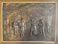 Historisches Bronze-Relief „Militär Preußen“ - ca. 1920-1950