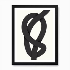 Abstrakter Knoten Kunstdruck