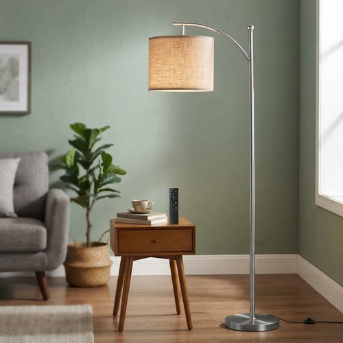 Elegante graue stehlampe mit - elegante,