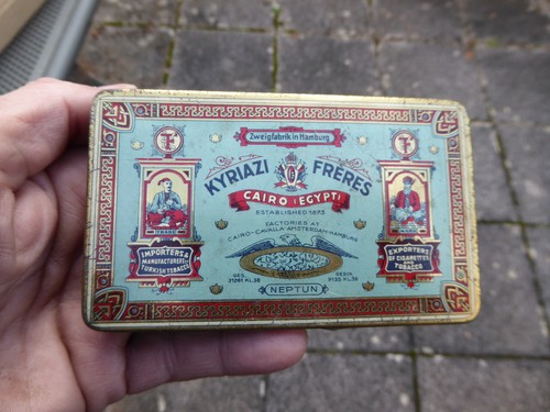 Alte blechdose zigarettendose - blechdose,