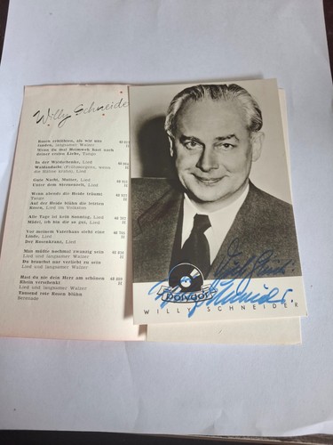 Karte willy schneider - willy,