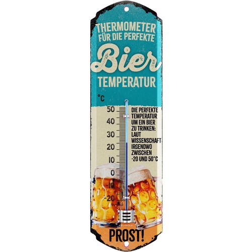 Retro blechschild thermometer - retro,