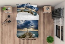 3D Leuchtturm Meer Himmel