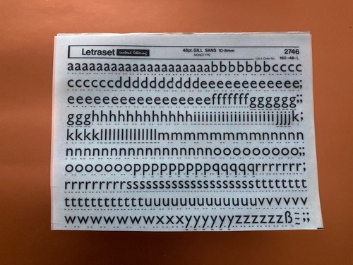 Letraset 2746 gill sans pt - gill,