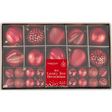 Roter Luxus Baumschmuck Kugeln