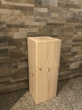 Holzsäule Altholz 50cm Podest Holzbalken Skulptur Unikat Kerzenständer Handmade