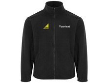 Bestickte microfleece jacke - bestickte,