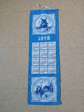 Wandkalender  Stoff Mühle 1978