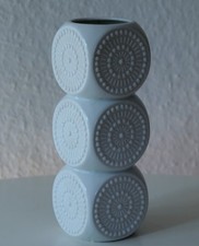 70er Pop Art Vase Royal Porzellan Bavaria KPM 699 / 3 selten  in Würfel-Design