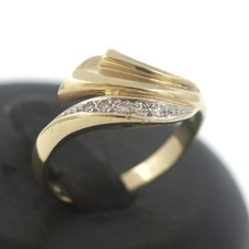 Bicolor Diamant Gold Ring 585