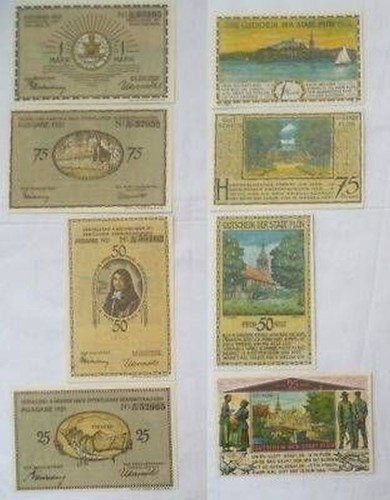 Banknoten notgeld stadt - 4,