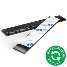 GAUDER Magnetstreifen 15cmx25mmx2mm DICK 3M KLEBER selbstklebend Folie Klebeband