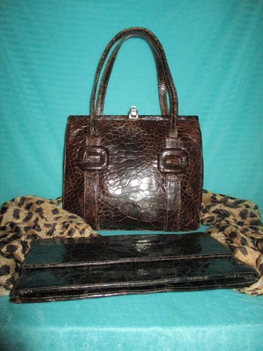 Vintage edle echt leder - vintage, tasche