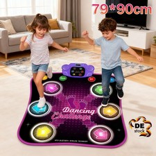 Kinder Tanzmatte Bluetooth Musik Musik Tanzpad mit 6 LED Lichtpfeile Spielzeug