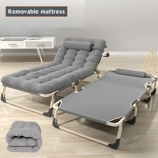 Campingbett Campingliege Gästebett klappbar Sonnenliege Feldbett Liege XXL 200KG