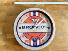 NFL Denver Broncos Wanduhr QUARTZ modifiziert Unikat AFC Fan Merch USA Football