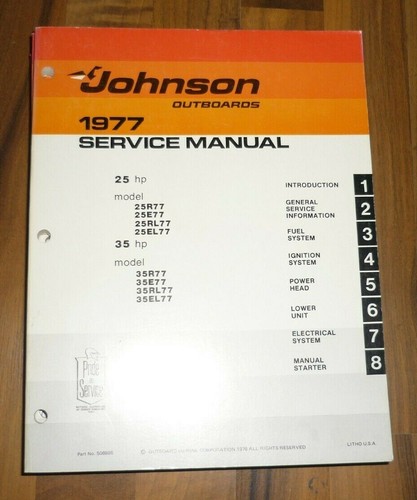 Johnson 1977 outboard motor - johnson, 1977!