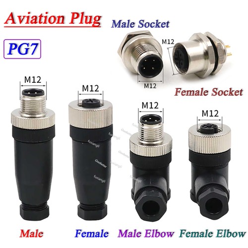 M12 4pins 12pins sensor - 4pins,