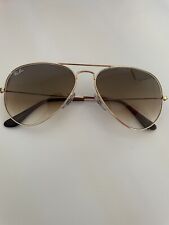Ray Ban Aviator 55 Small Gold Braun Gradient Breite 132