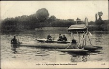 Ak L'Hydroplane Santos Dumont, Wasserflugzeug - 3841884