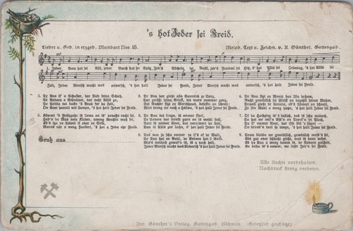 Lied s hot jeder - lied, ak,