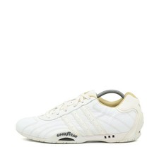 adidas Damen Goodyear Racer Schnürschuhe weiß Leder Low-Top Sneaker EU 41 1/3