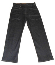 MAC JEANS DAMEN BAGGY DENIM STRETCH Gr.42 WEITES BEIN HOSE Dark BLUE Neuw.