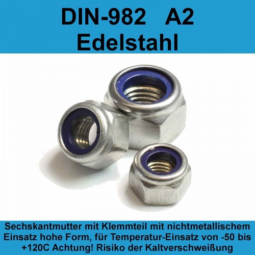 Din 982 sicherungsmuttern - m8,