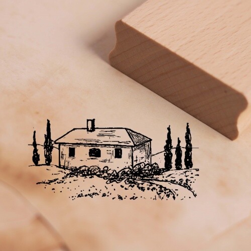 Motivstempel toskana haus - haus,