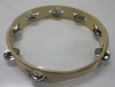STA-3110 10" Tamburin Schellenring aus Holz, ohne Fell, mit 1 Reihe Schellen