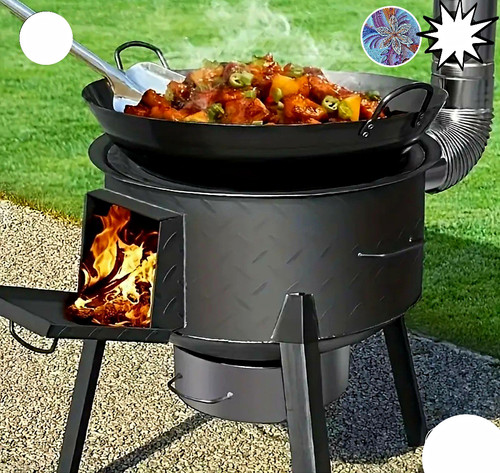 Holzgrill standgrill metall - holzgrill,