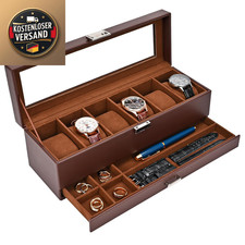 Uhrenschrank mit 6 Fachern