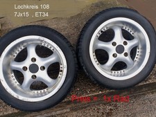 1 x Räder  Alufelgen AEZ Tiefbettfelge Lk108 4x108 7Jx15 8 ET34 P15 KBA44088