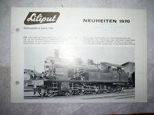 Liliput Katalog Neuheiten von 1970 -gelocht- -Schnäppchen-