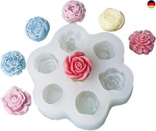 Silikonform Blumen, Kerzen