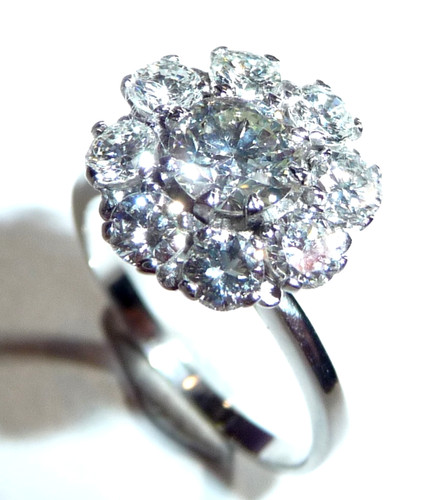Ring 750 weißgold - weißgold, 1.40ct
