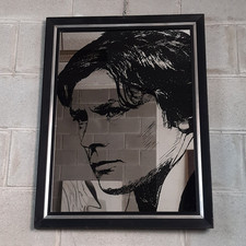 Spiegel Alain Delon Siebdruck