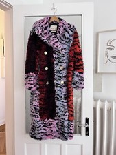 Kenzo X H&M Mantel, faux fur, 38, animal print, ungetragen