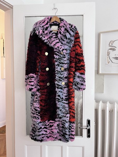Kenzo mantel faux fur - kenzo,