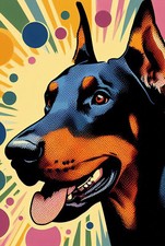 Retro Blechschild DOBERMANN 30 x 20 cm Metallschild Vintage (2938)