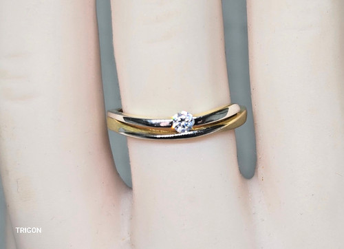 333er weißgoldring mit - mit, einem