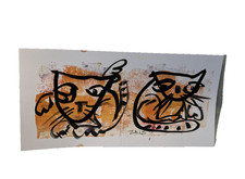 Zeichnung Katzen 2 Bilder auf