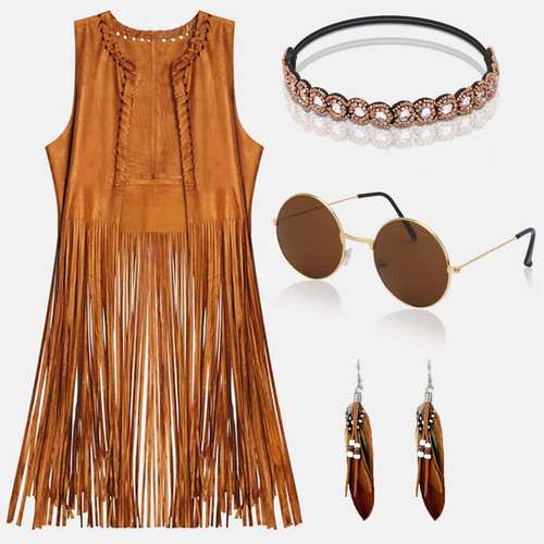 Hippie kostüm damen - hippie, set