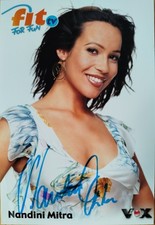 Nandini Mitra --- Fit for fun --- Original signierte Autogrammkarte 