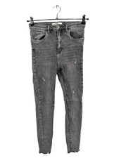 VS MISS Röhrenjeans Damen Jeans Gr. DE 38 hellgrau Casual-Look