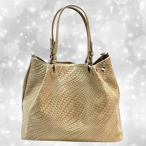 Tasche beige taupe leder - tasche,
