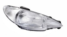 Scheinwerfer rechts für Peugeot 206 1998-2003 H4 LWR Streuscheibe Halogen