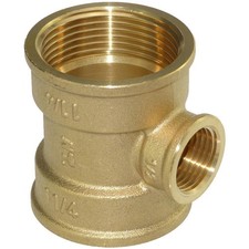 Messing T-Stück reduziert